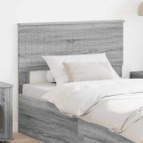 vidaXL Tăblie cap cu headboard Gri Sonoma 100 cm Lemn compozit 888458
