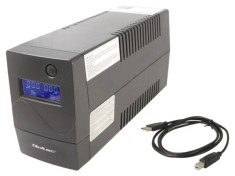 QOLTEC UPS 600W 1kVA 230V cu baterie 12V 9Ah și protecție echipamente PC