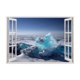 Autocolant decorativ, Fereastra, Natura si peisaje, Multicolor, 85 cm, 2438ST