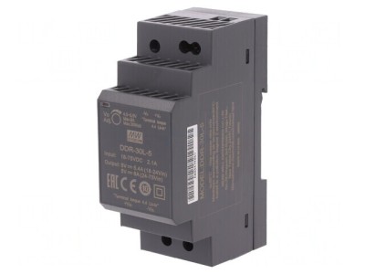 Convertor DC/DC 30W 5V 6A 35x90x54.5mm DDR-30L-5 foto