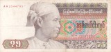 Myanmar/Burma 75 Kyats 1987, Bancnota VF+ Asia - Numismatică