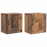 vidaXL Dulap de noapte 2 pcs Lemn vechi 43 x 34,5 x 47 cm 895732