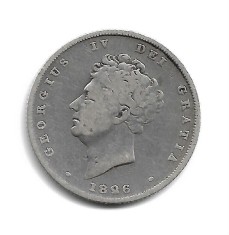 Marea Britanie GEORGE IV SHILLING , 1826 - VF foto