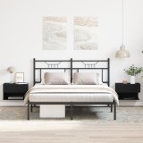 vidaXL Set noptiere de perete, 2 buc., stejar negru, lemn prelucrat