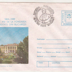 bnk fil Intreg postal stampila Expozitia numismatica Eminescu Botosani 1989