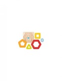 Puzzle stratificat potriveste formele geometrice, Goki