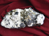Specimen minerale - CALCITA, PIRITA SI BLENDA (CV), Naturala, Calcit