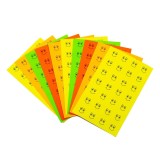 Sticker - calificativ Bine, 28 buc/coala, 10 coli, 280 buc, 20mm, 28/A6, set 10