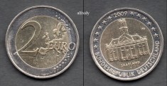 GERMANIA 2 euro 2009 F, Saarland foto