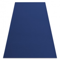 Covor anti-alunecare RUMBA 1380 o singură culoare safir, 200x600 cm