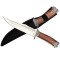 Cutit de vanatoare DEPOX&reg;, Elvish Legacy, otel inoxidabil, 31 cm, maro, teaca inclusa