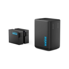 Incarcator dublu GoPro H13B+ 2 acumulatori Enduro1900mAh, port USB, indicator LED