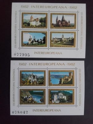 1982 - Colaborarea Cultural-Economica Intereuropeana - blocuri LP1053 foto