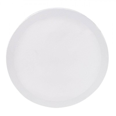 Tablou Canvas, Rotund, Diametru 20 cm, Culoare Alb, Bumbac 100% foto