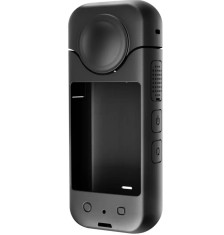 Protectie silicon STARTRC pentru camera sport Insta360 X3, neagra
