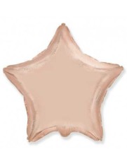Balon Folie Metalizat Stea Rose Gold - 45 cm foto