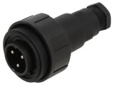Conector circular tată 3 pini 12A 277V IP68/IP69K BULGIN PXV0731/P 6-8mm