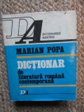 Dictionar Literatura Romana Contemporana - Marian Popa, Editura Albatros, 1977, Cartonata, 629 pagini