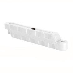 Bariera modulara delimitare traseu karting, piste sau parcari, HDPE, umplere cu apa, anti-impact, rezistenta UV, interior exterior 100x20x25 cm, alb