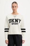 Dkny pulover culoarea bej, DP5R0749