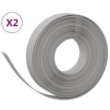 Cumpara ieftin Borduri de gradina 2 buc gri 10 m 10 cm, polietilena