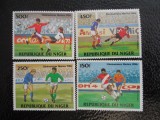 Niger -Camp mond fotbal Mexico 1986,prelim - serie completa nestampilate MNH, Nestampilat