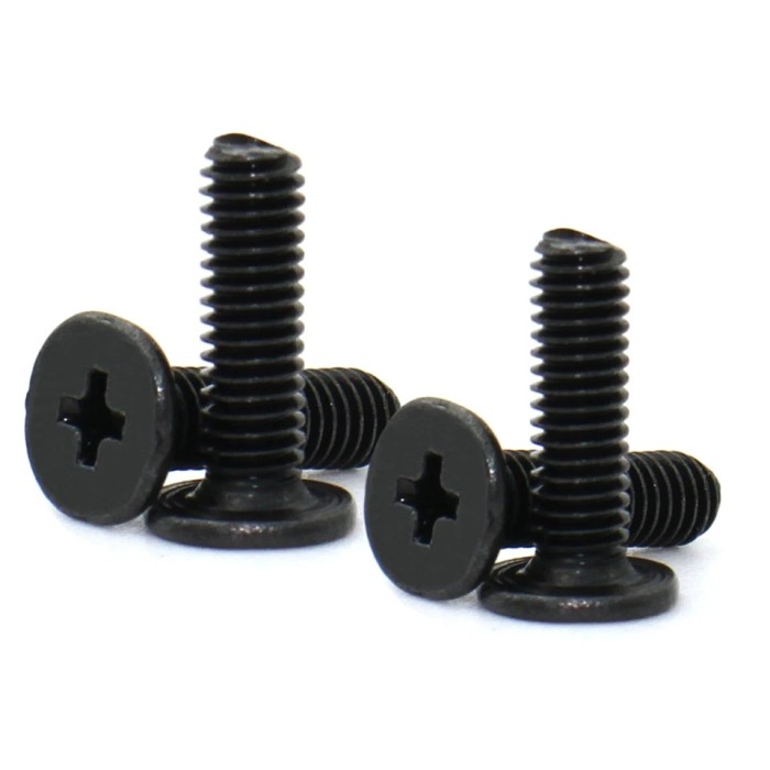 Set 10 șuruburi laptop hard M3 lungime 3mm negre cap cruce