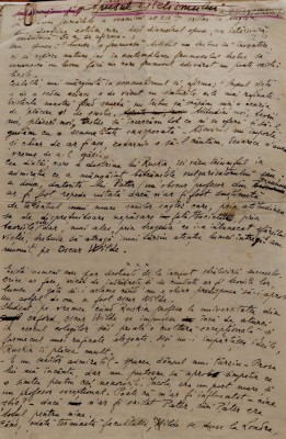 Manuscris de interes literar: Ovid-Aron Densușianu, Apusul estetismului. Aspecte contemporane. foto