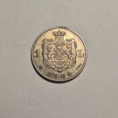 1 leu 1884 Piesa Frumoasa foto