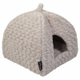 Jack and Vanilla Iglu pentru animale Softy XS rosette bej 40x40x40 cm