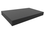 Carcasă Bază Oțel Neagră 152x254x25mm