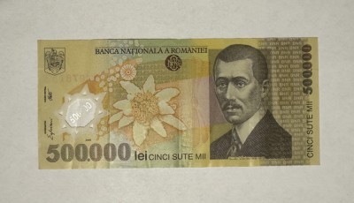 Bancnota Romania 500000 lei 2000 Ghizari foto