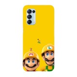 Husa compatibila cu Oppo A55, Viceversa, model Mario x Luigi Super Mario, Silicon, TPU, Transparent, Carcasa