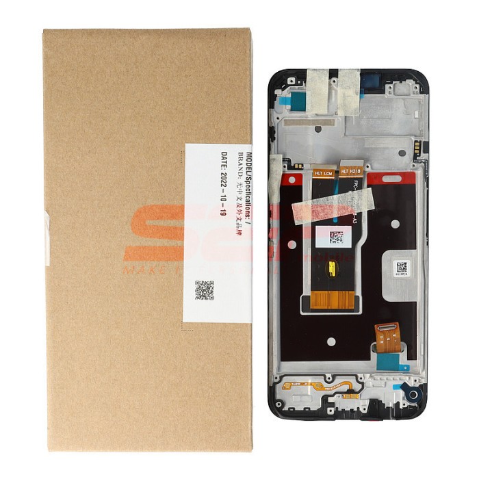 LCD+Touchscreen cu Rama Realme C31 BLACK original Service Pack