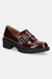 Bianco mocasini BIAPEARL culoarea bordo, cu platforma, 11251930