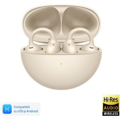 Casti audio Open-Ear Huawei Dove-T00 FreeClip, Wireless, Bluetooth, Bej Blister 55037342