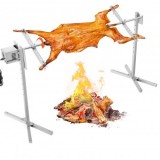 Rotisor electric pentru gratar Inox, max 60 kg, lungime de lucru 144.5 cm, putere 52 W, Inaltime reglabila