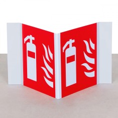 Semnalizare pentru stingător 3D foto