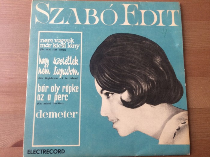 szabo edit nem vagyok mar kicsi lany disc single 7&quot; vinyl muzica latin pop jazz