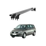 Bare transversale aluminiu pentru Renault Grand Scenic II 2003-2008, puncte fixe