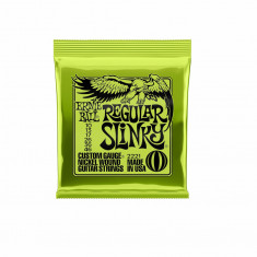 Coarde pentru chitara electrica Ernie Ball Regular Slinky Nickel Wound - calibrul 10-46 - RESIGILAT