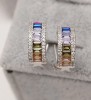 Cercei Din Argint - MULTICOLORI CREOLE- cod ARG266, Argintboutique