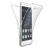 Husa 360 Full Cover Silicon Transparent Huawei P9 Lite, Fata Spate, Protectie Completa