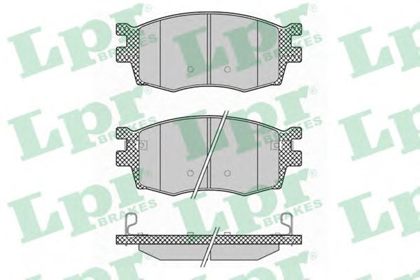 Set placute frana,frana disc HYUNDAI ACCENT III limuzina (MC) (2005 - 2010) LPR 05P1345