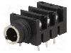 Conector jack, Jack 6,3mm, 3 contacte, mama, AMPHENOL - ACJS-HHDR foto