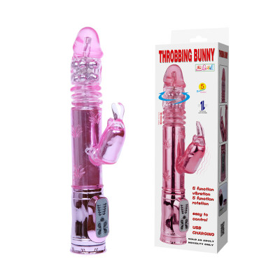 Vibrator iepuras cu cap rotabil si miscare inainte/inapoi foto