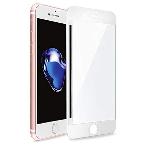 Folie Sticla Tempered Glass iPhone 7+ iPhone 8+ White 4D/5D full glue Fullcover