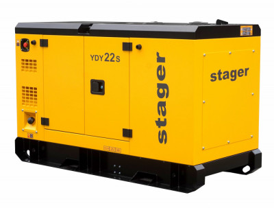 Stager YDY22S Generator insonorizat 22kVA, 87A, 1500rpm, monofazat, diesel foto