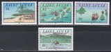St. Lucia 1992 - 500 de ani de la descoperirea Americii de către Columb, 2 Serii, 4 POZE, Cota 19 EURO, MNH