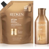 Redken All Soft ambalaj economic pentru par uscat si fragil